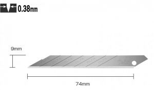 Лезвие сегментированное для графических работ, 9 мм, 10 шт, в боксе OLFA SAB-10 ― OLFA SHOP